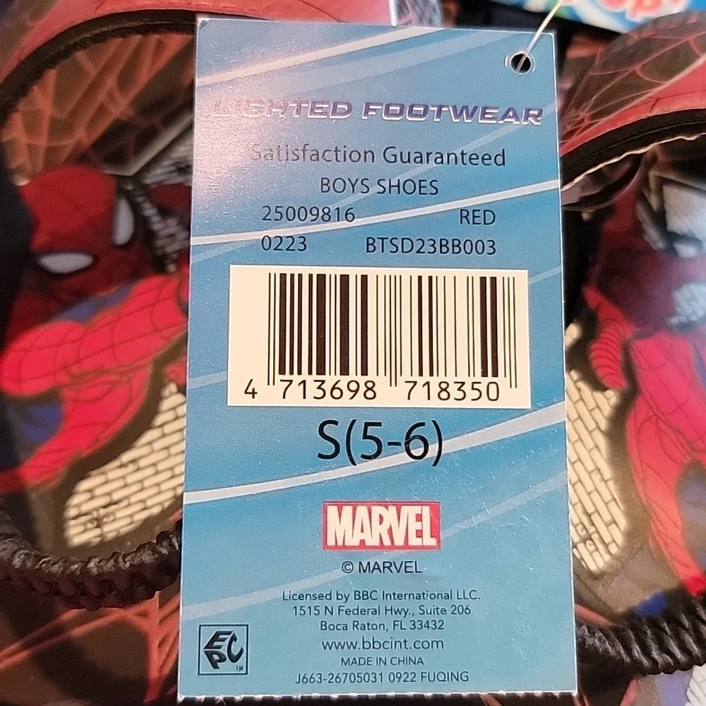 Marvel Spiderman Boys Light Up Sandals